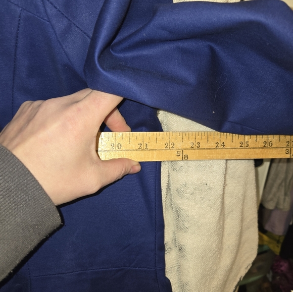 Pendleton blue pea coat with polka dot lining size large nwt Rain Coat - Picture 3 of 10